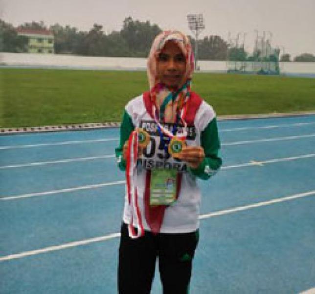 Santriwati Pelalawan Dulang Dua Emas di Pospeda